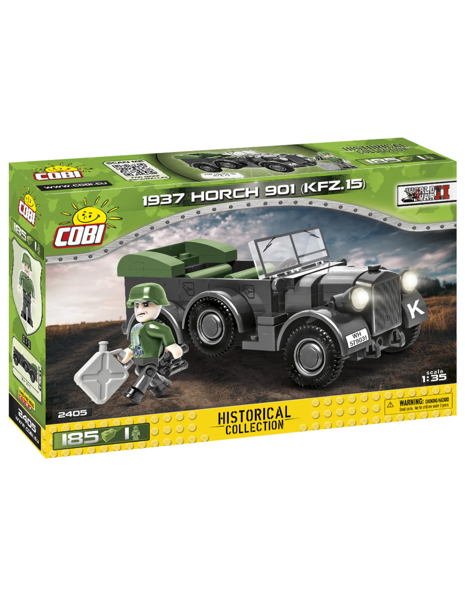 1937 Horch 901 Kfz. 15 German 1937 Horch Wireless Communication Car COBI 2404 image 12