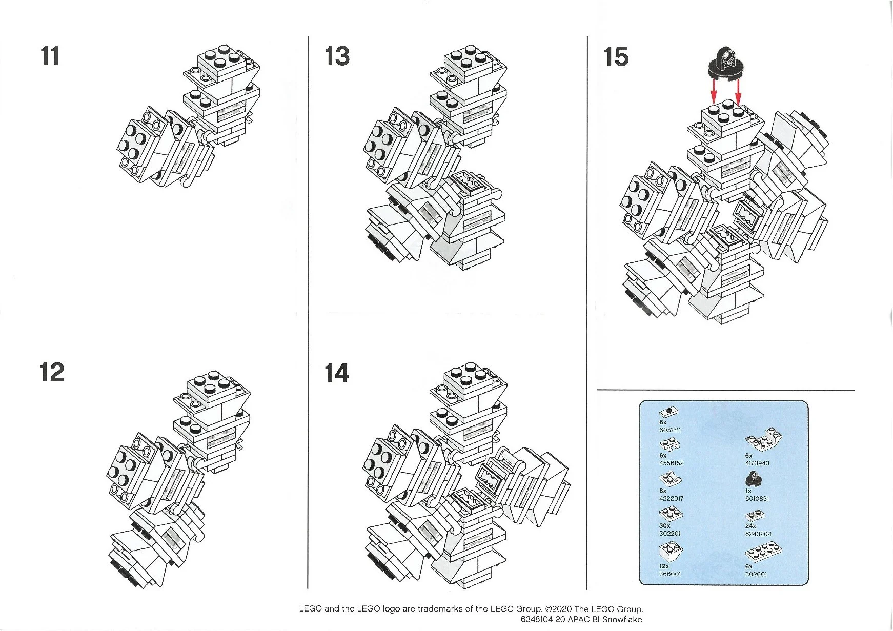 Christmas: Snowflakes 乐高 LEGO 6349566 image 1