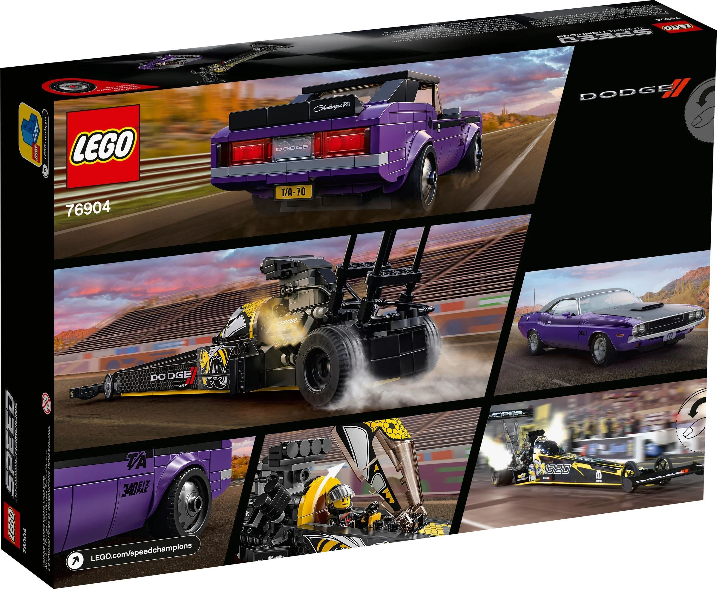 MOPALDOCH//SRT TOP FUEL TRACTOR AND 1970 DODGE CHALLENGER T/A LEGO 76904 image 10