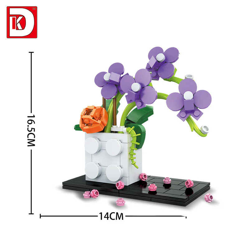 Flowers: orchids 5 colours 得客创想 DK 3012