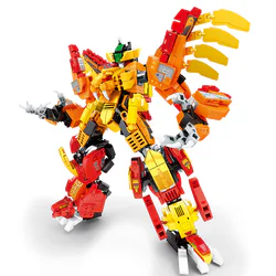 Transforming Beast Emperor: 4-Combination Set - Lion King, Flame Tiger, Mad Bull, Hawk Hunter