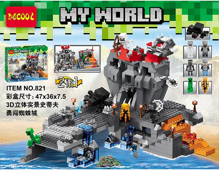 My world: Steve has broken into Spider City 821