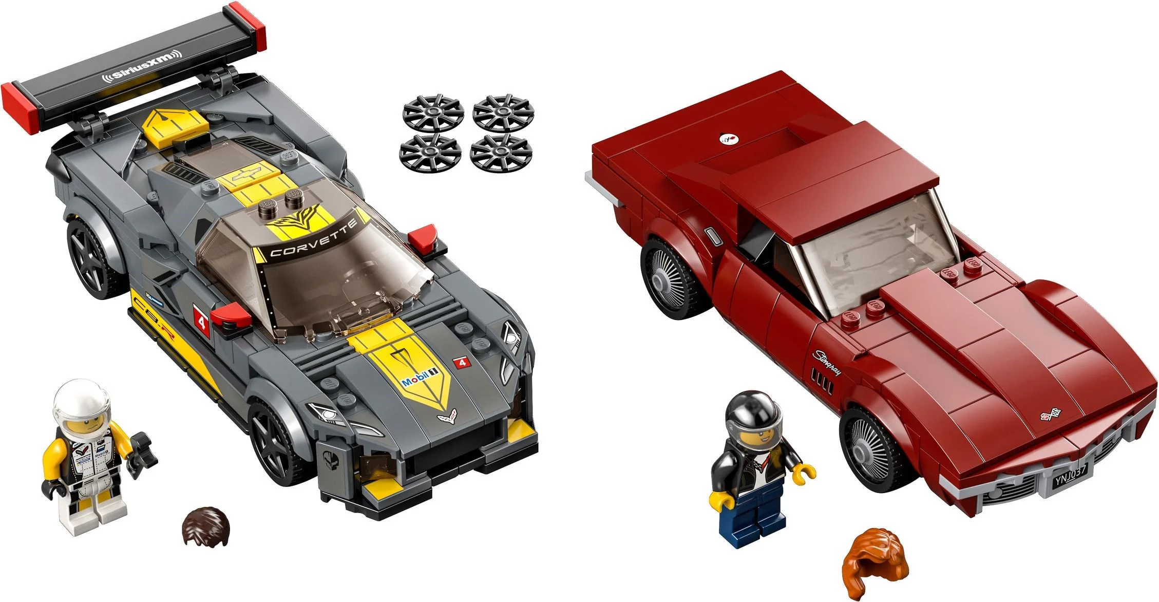 Corvette C8.R Race Car and 1968 Chevron Corvette LEGO 76903