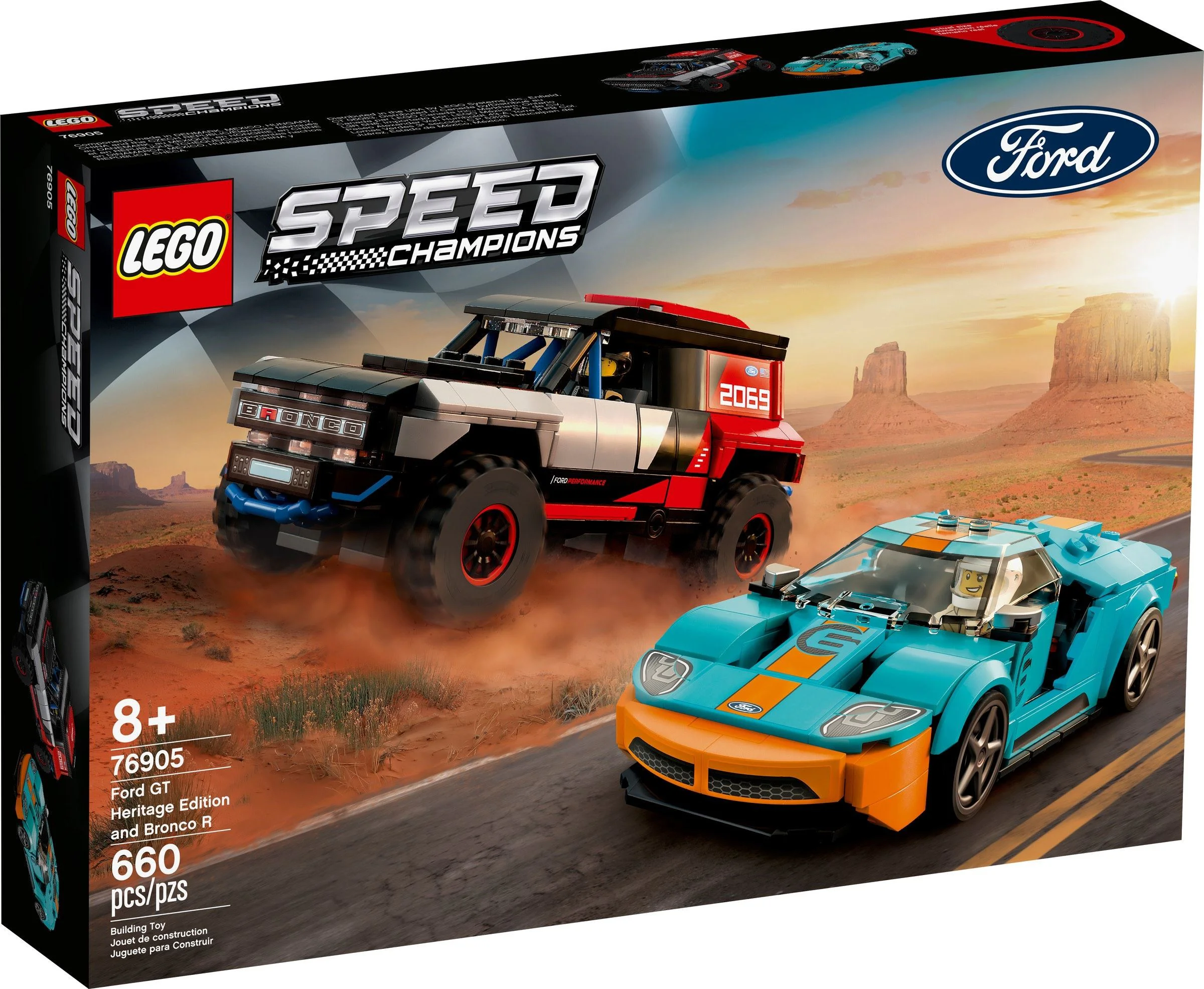 Ford GT Heritage Edition and Bronco R 乐高 LEGO 76905 image 1
