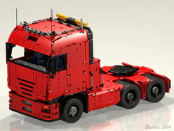 Air-actuated tug truck.