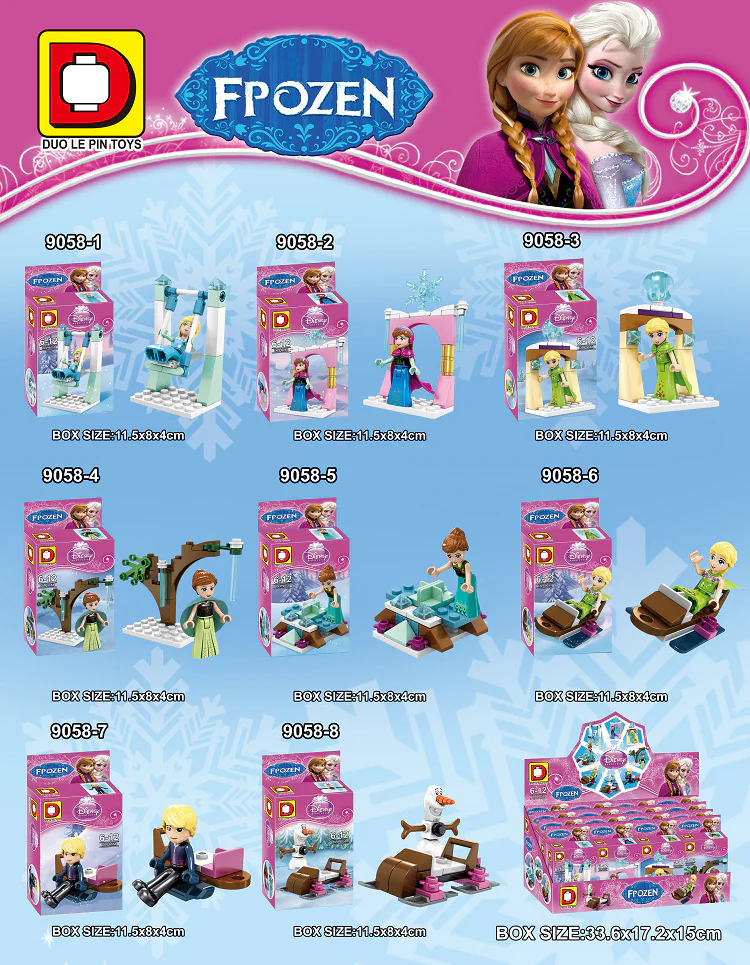 Frozen 8 versions 哆乐品DLP/D牌积木 DLP9058