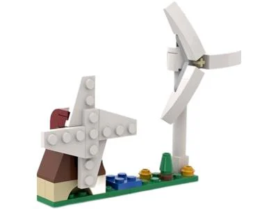 Windmill, wind power generator. 乐高 LEGO 11952