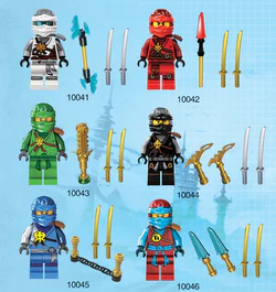Ghost Ninja Figure Set 6 Variants