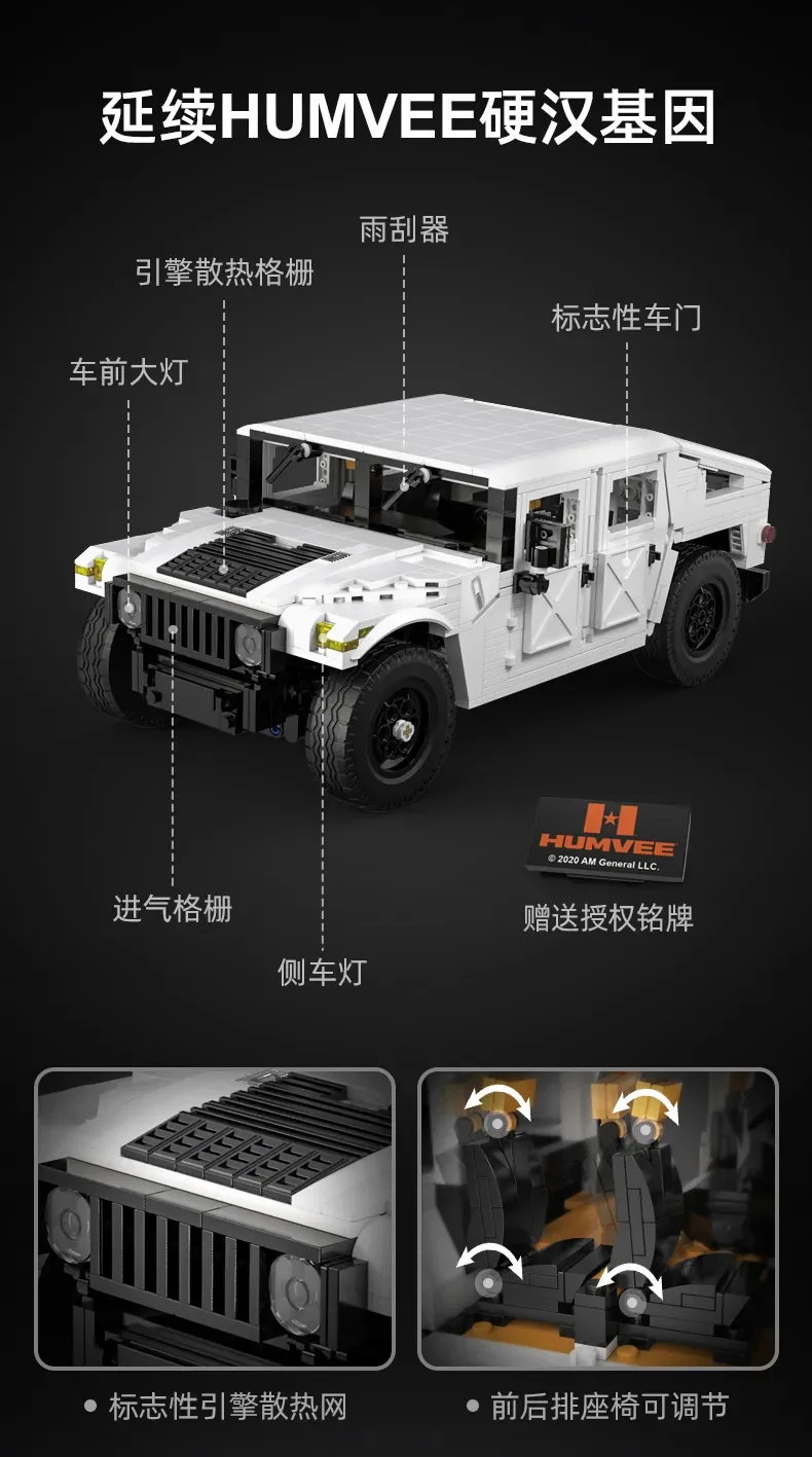 Haval H9 Off-road Vehicle 1:12 咔搭 CaDA/双鹰 DoubleE C61027 image 5