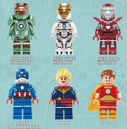 Iron Man America Captain Silver War Hero Hank Pym