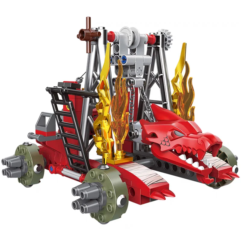 Triple Man: Fire Dragon Attacking City Car 迪库 DECOOL/酷小砖 BrickCool 20606