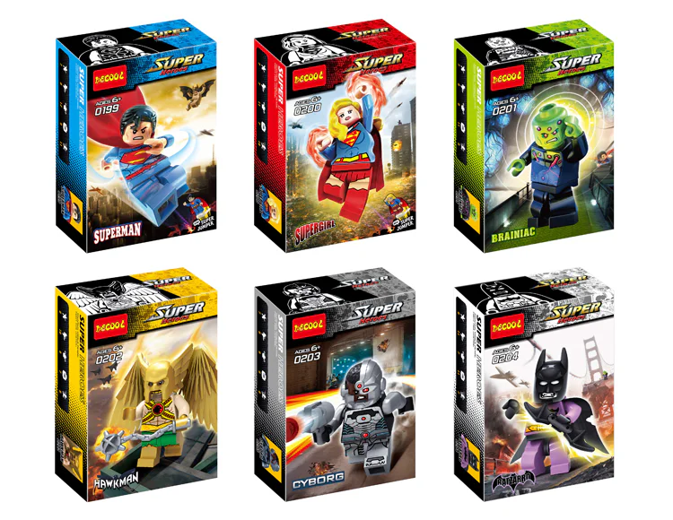 Superhero Mini-Figure Set of 6 0201