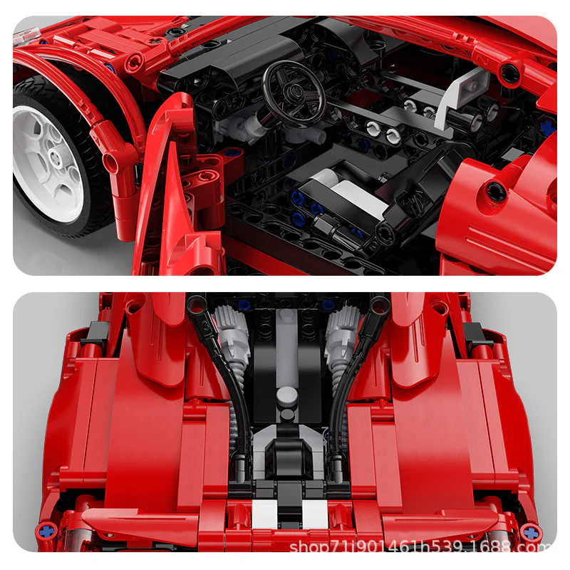 Red Devil, Ferrari, 488, 1:12 咔搭 CaDA/双鹰 DoubleE C61049 image 3