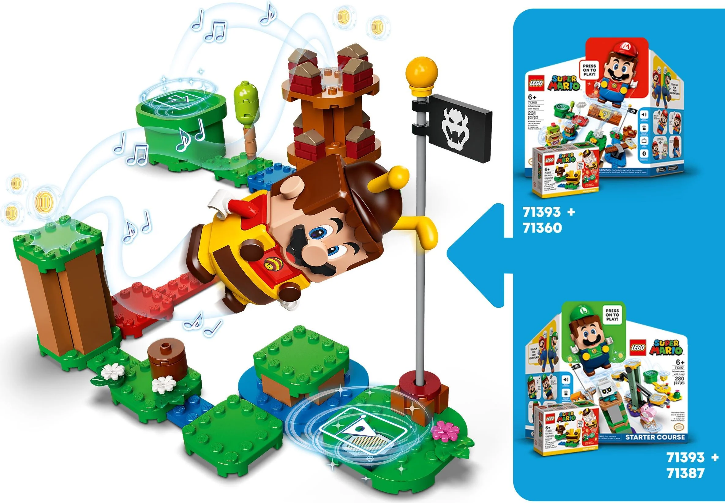 Super Mario: Bee Mario Enhancement Package 乐高 LEGO 71393 image 4