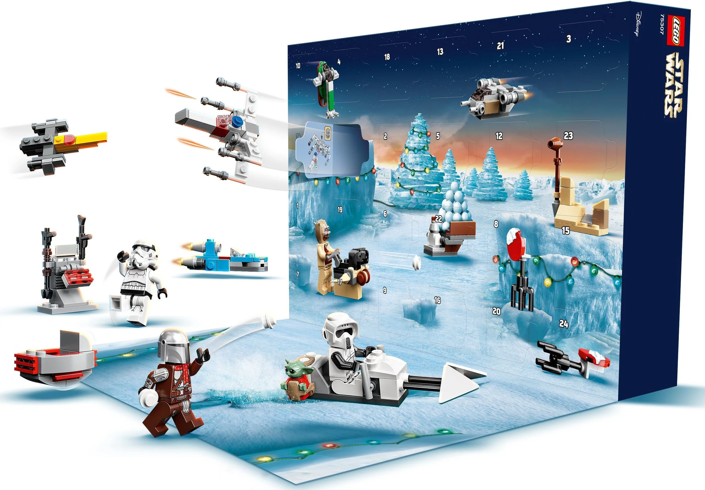 Star Wars Christmas Last Calendar 2021 乐高 LEGO 75307 image 4