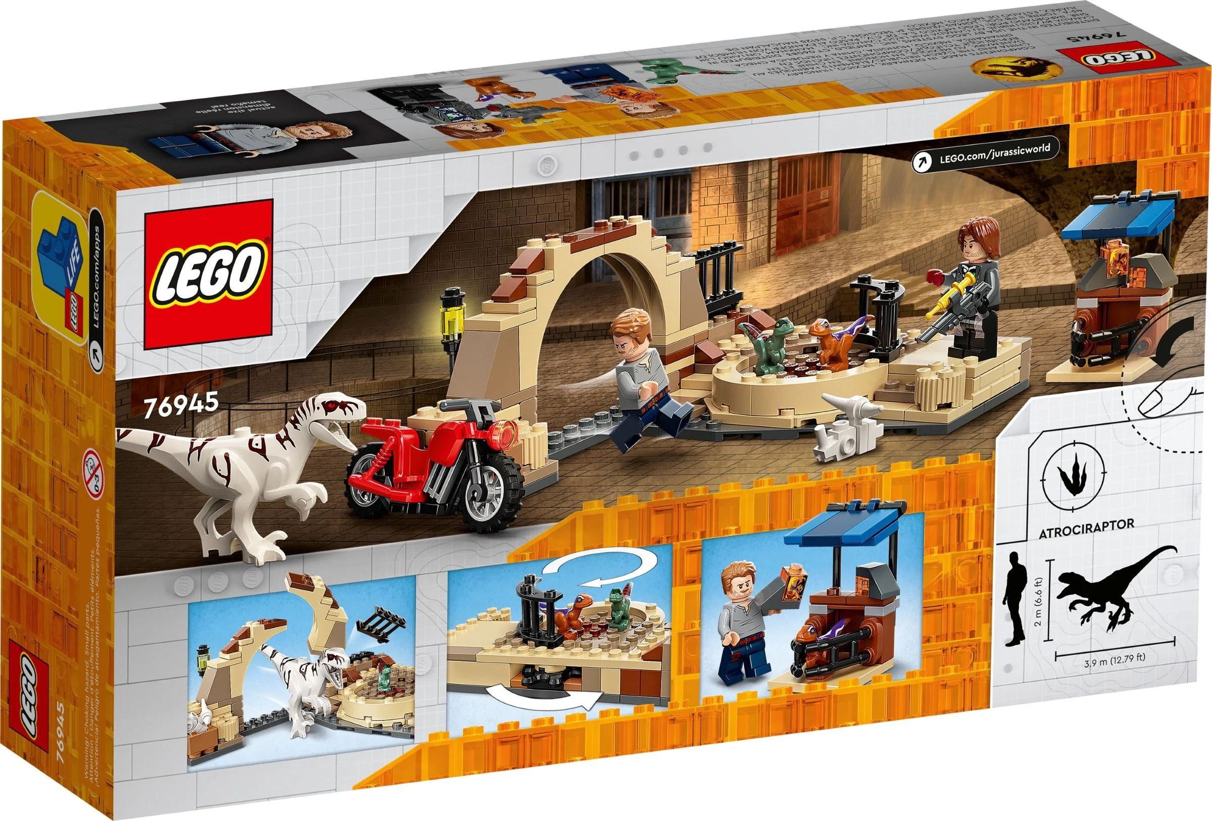 Jurassic World: Brutal Dragons: Motorcycle Chase 乐高 LEGO 76945 image 8