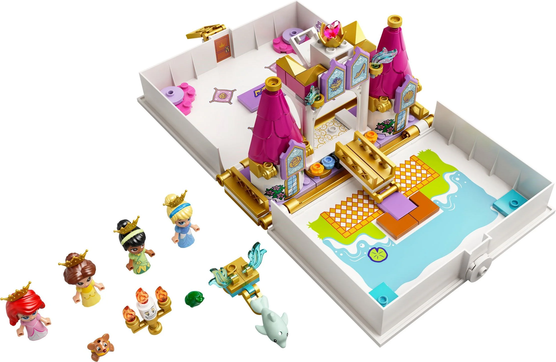 Little mermaids, Belle, Cinderella and Tiana's storybooks take great risk 乐高 LEGO 43193
