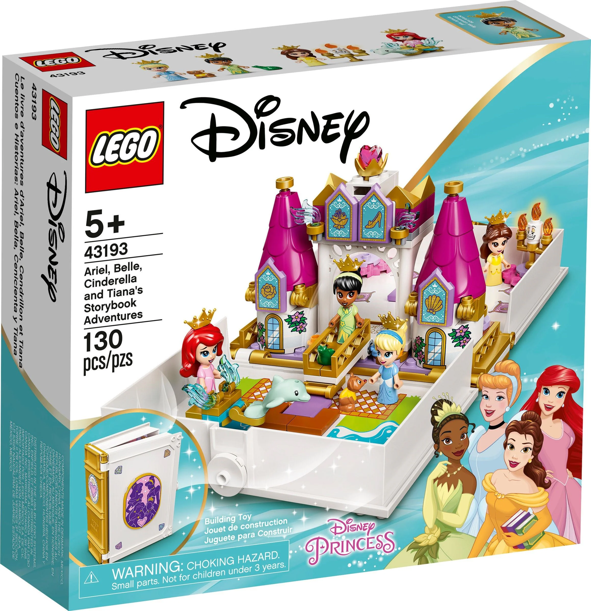 Little mermaids, Belle, Cinderella and Tiana's storybooks take great risk 乐高 LEGO 43193 image 1