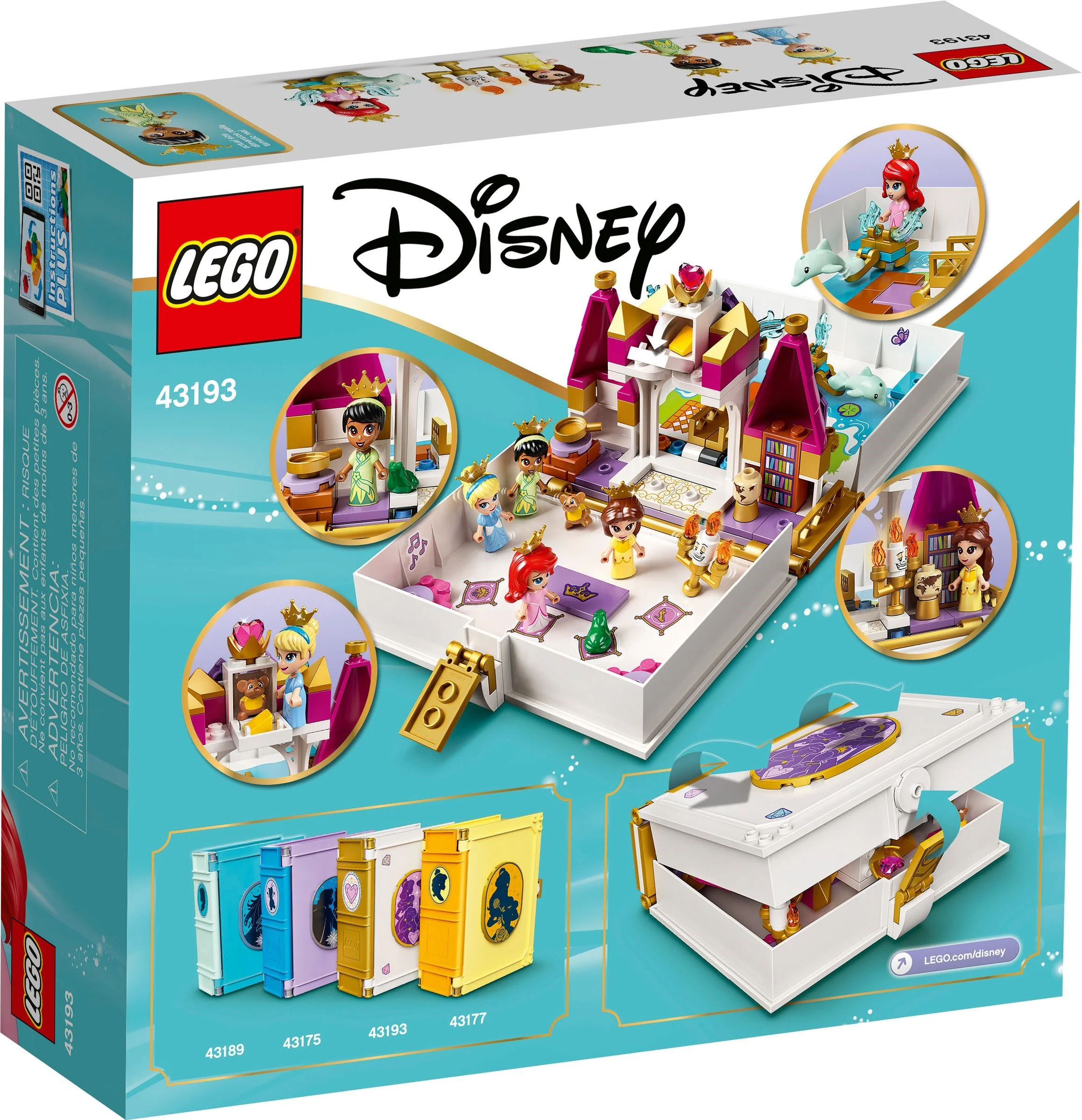 Little mermaids, Belle, Cinderella and Tiana's storybooks take great risk 乐高 LEGO 43193 image 3