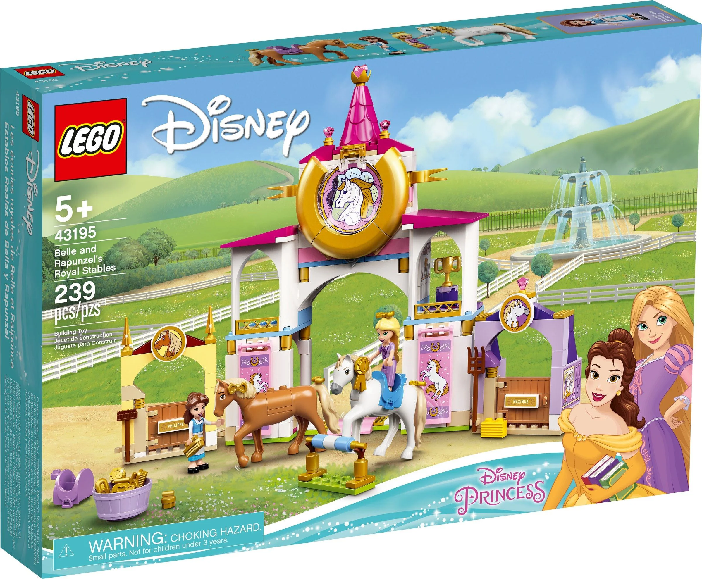 Belle and Rapunzel's royal stable 乐高 LEGO 43195 image 1