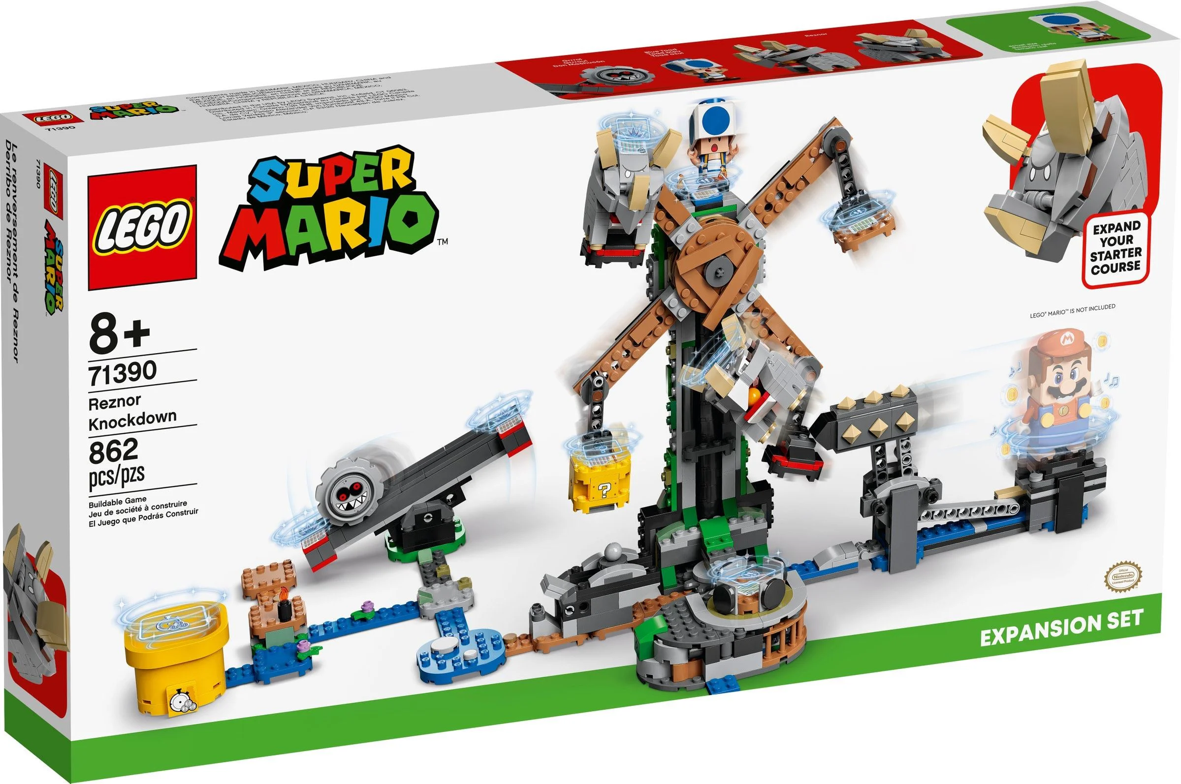 Super Mario: Shoot down the Buibui extension gate 乐高 LEGO 71390 image 1