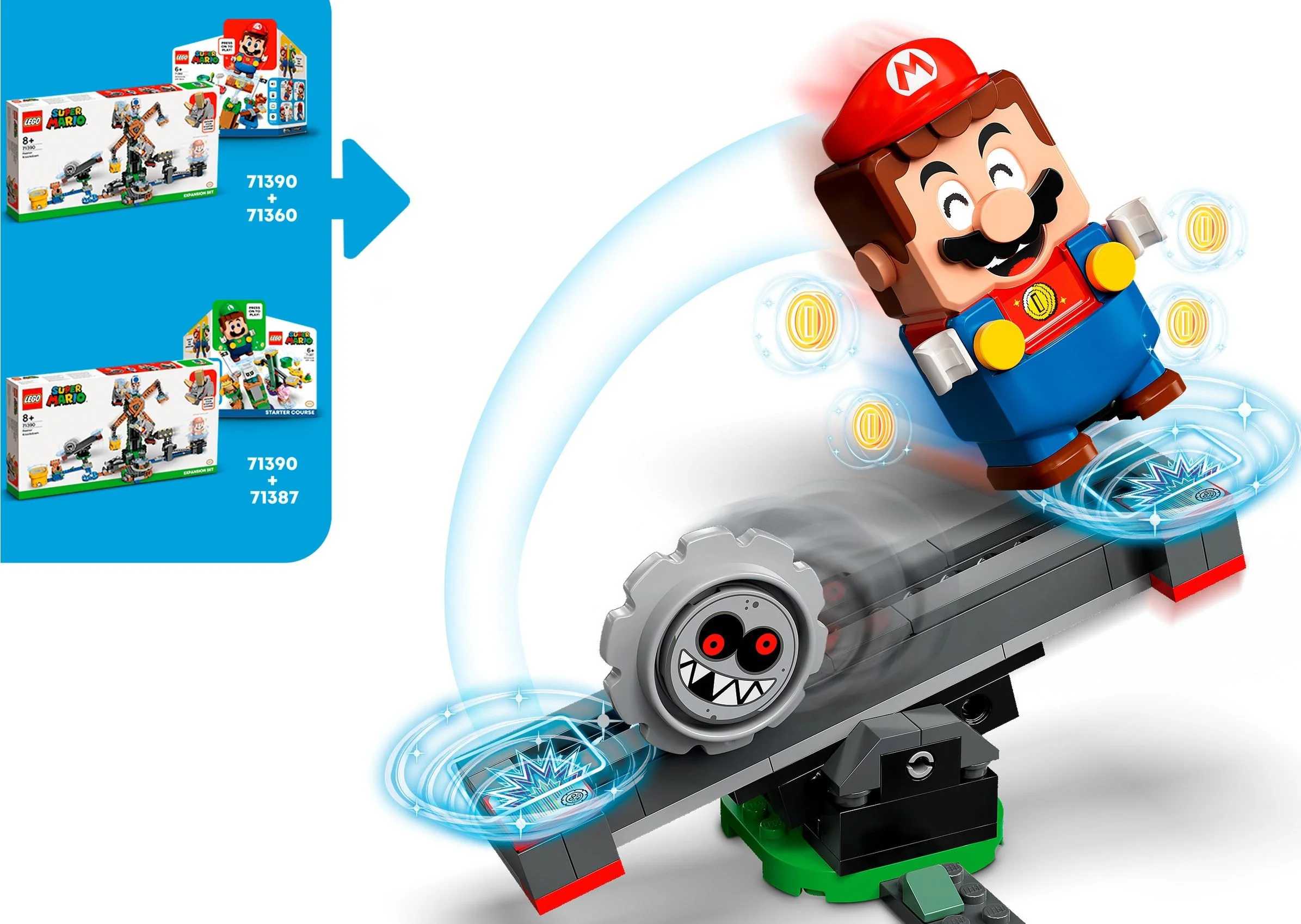 Super Mario: Shoot down the Buibui extension gate 乐高 LEGO 71390 image 9