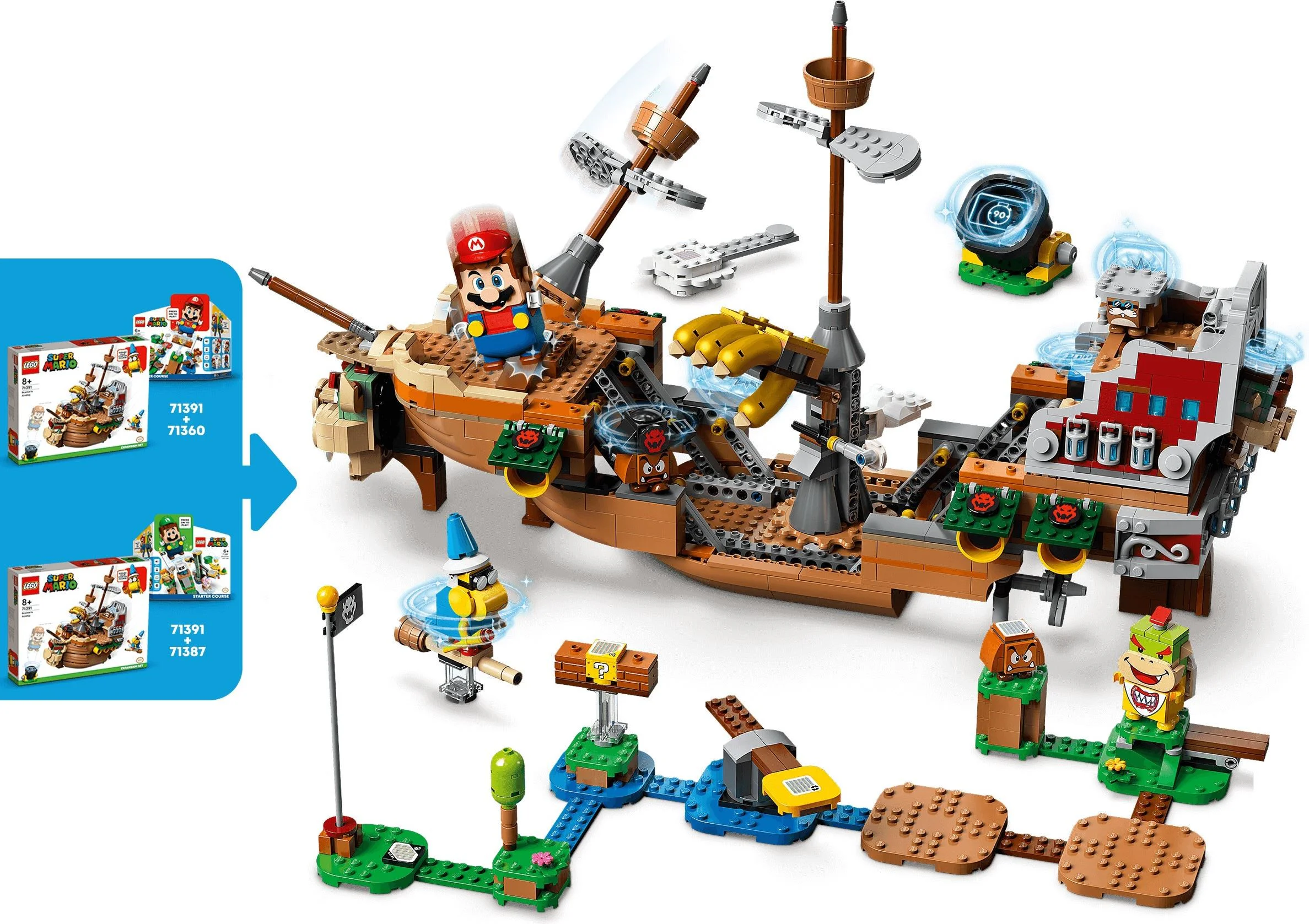 Super Mario: Cube King's flying ship extension 无牌 99036 image 7