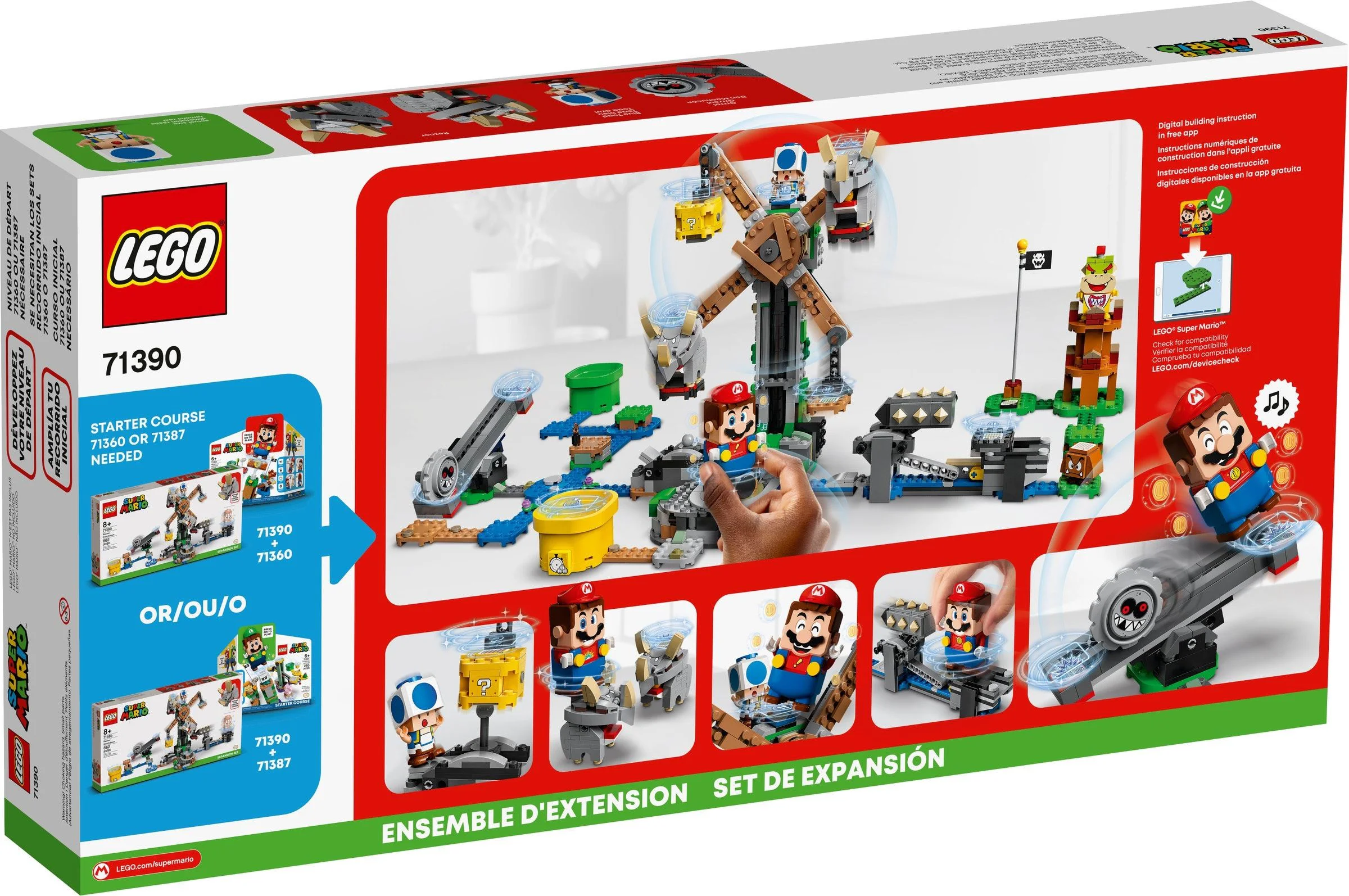 Super Mario: Shoot down the Buibui extension gate 乐高 LEGO 71390 image 10