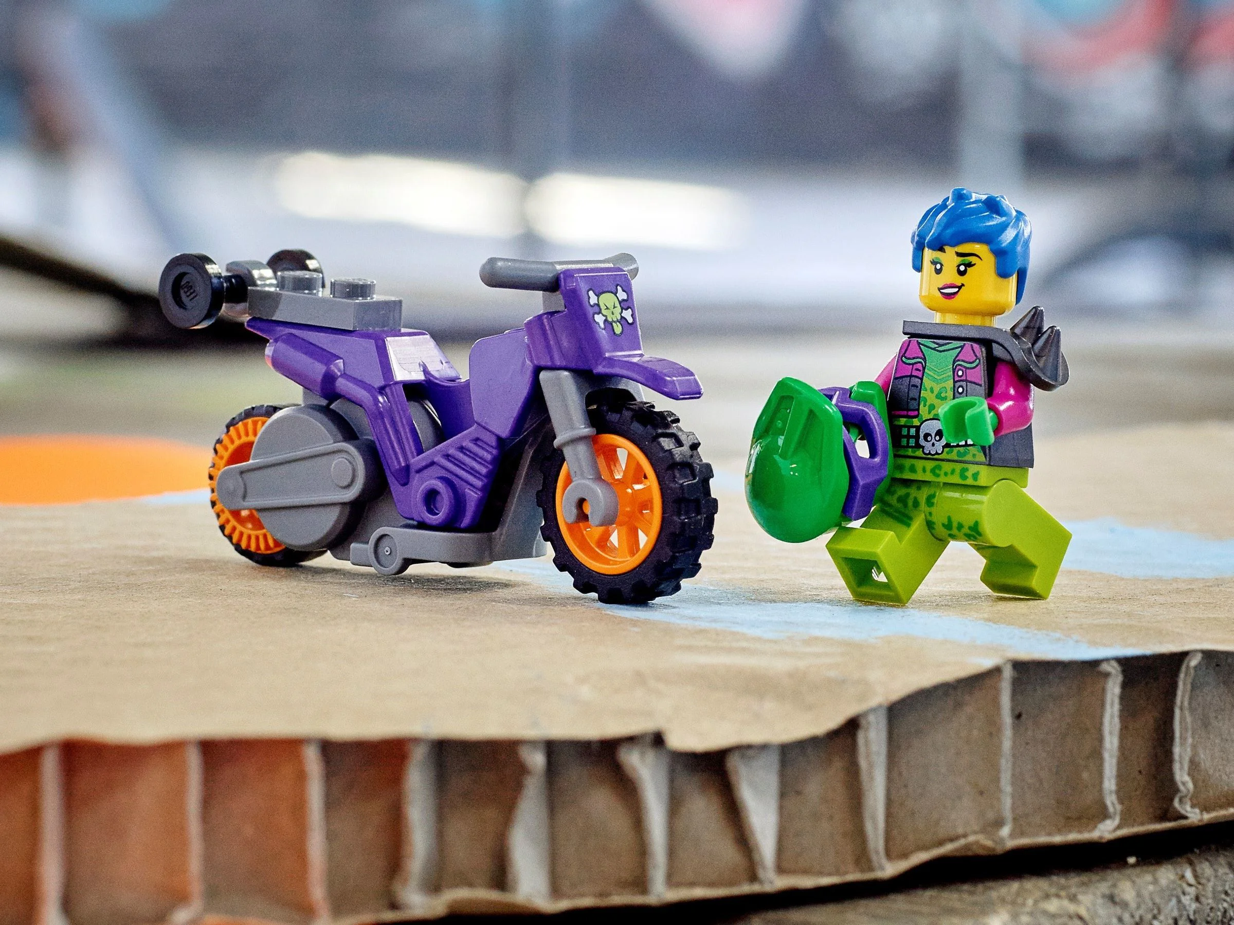 Specialty: Motorcycle rear wheel support stunt 乐高 LEGO 60296 image 3
