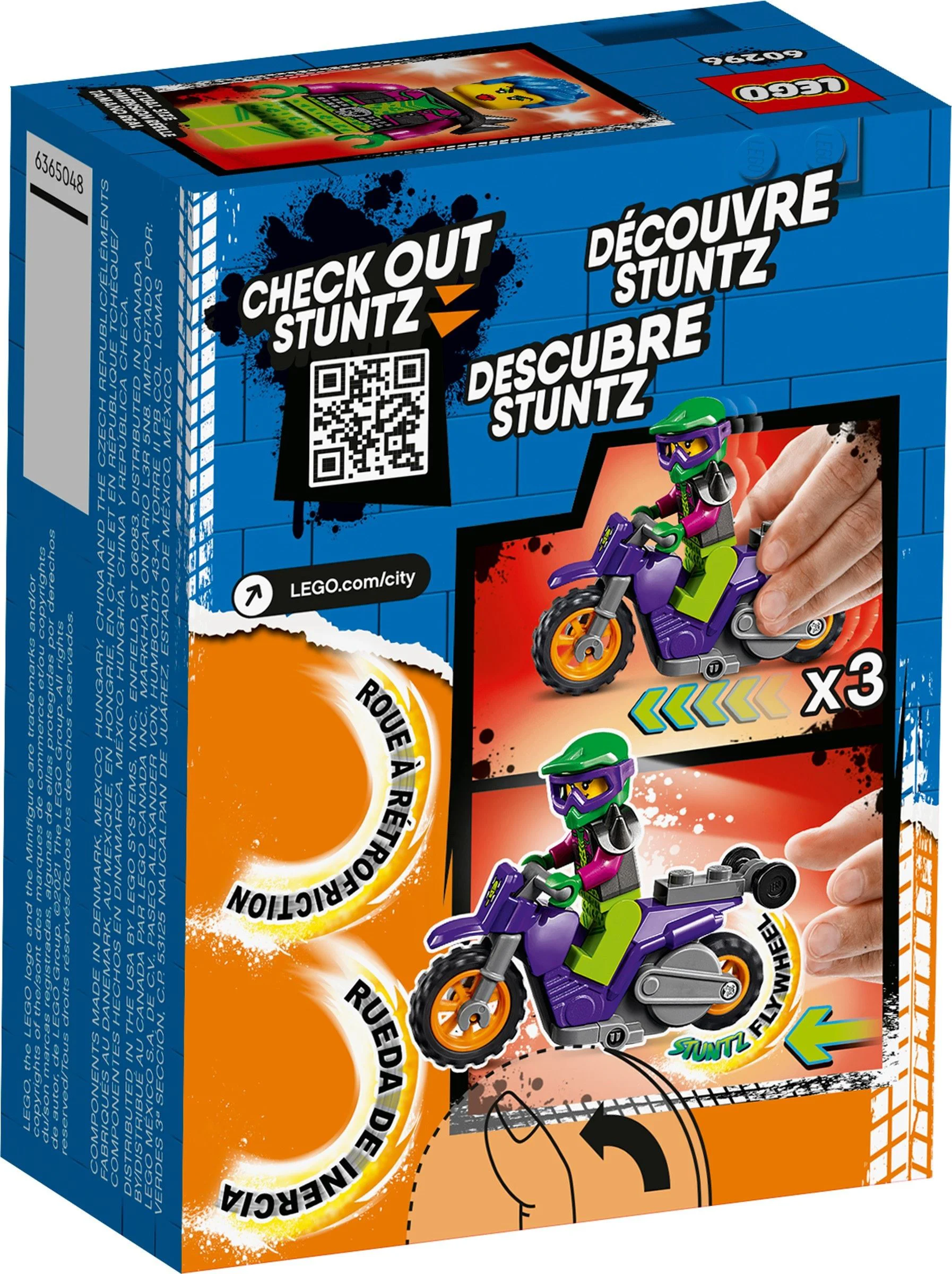Specialty: Motorcycle rear wheel support stunt 乐高 LEGO 60296 image 7