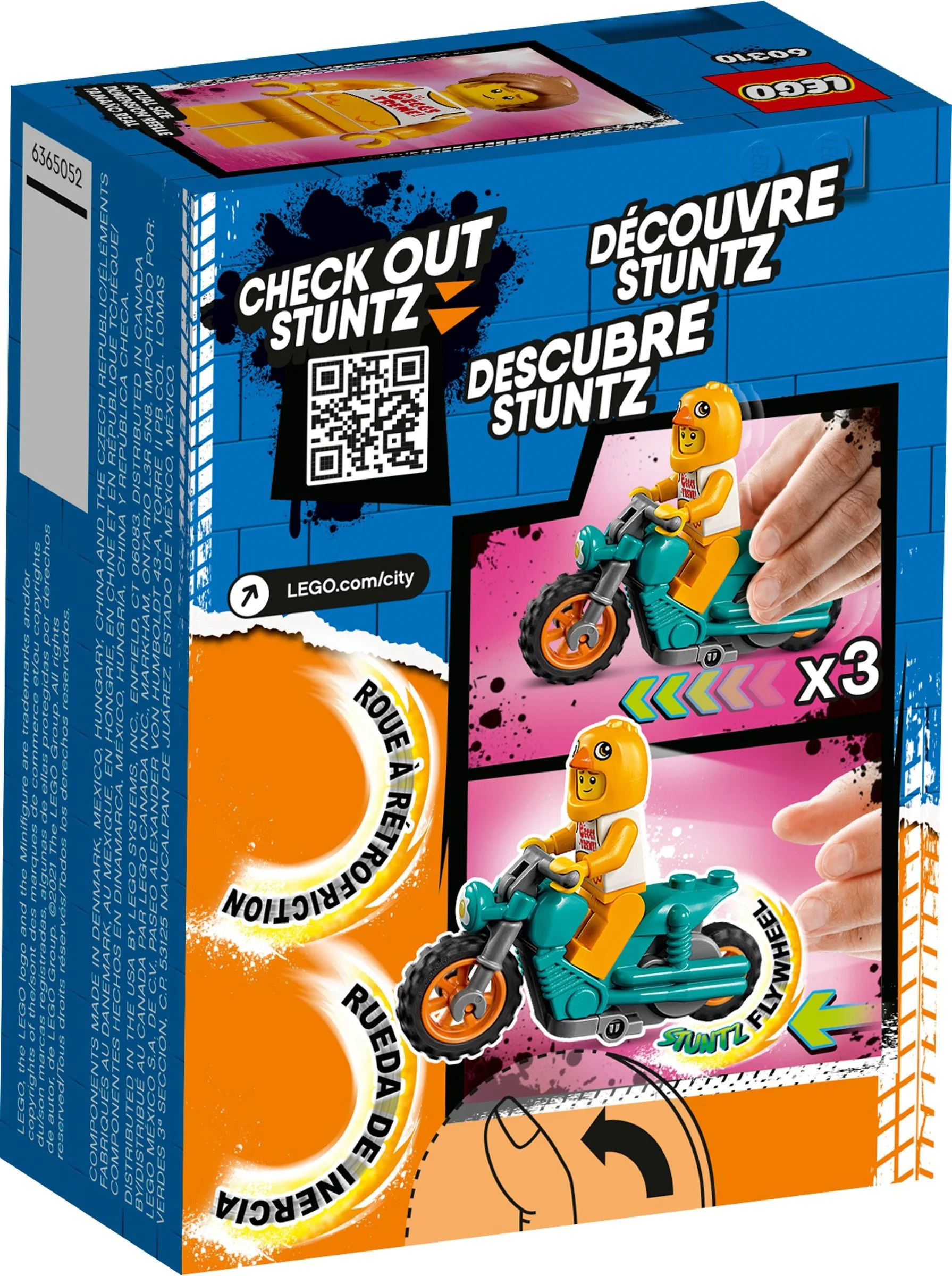Special effects: Cute chicken-boy motorcycles 乐高 LEGO 60310 image 4
