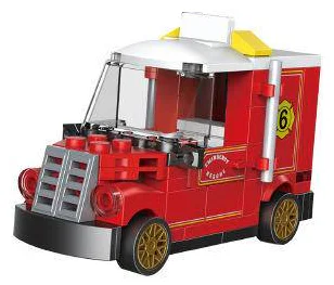 Mini Return Vehicle: Red Open Rescue Vehicle 迪库 DECOOL/酷小砖 BrickCool 22043