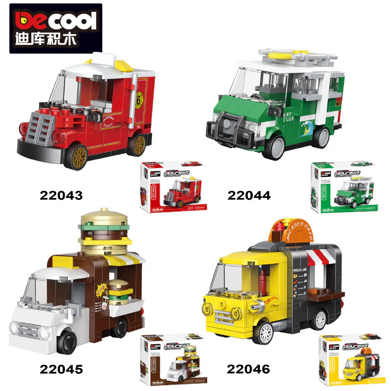 Mini Return Vehicle: Red Open Rescue Vehicle 迪库 DECOOL/酷小砖 BrickCool 22043 image 1