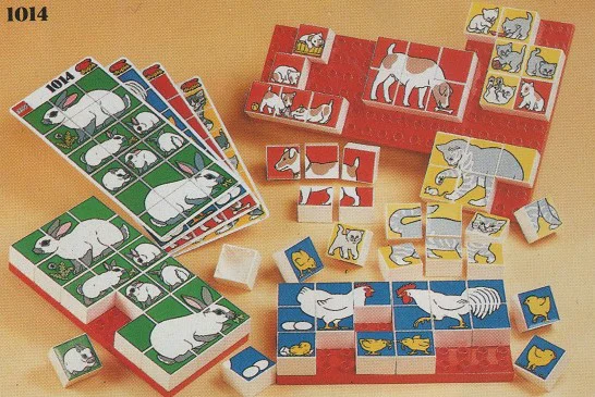 Mosaic Puzzle Set: Pets - Dog, Cat, Chicken, Rabbit 乐高 LEGO 1014-2 image 1