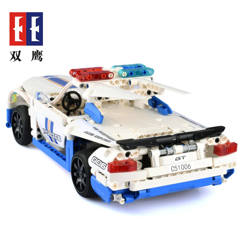 Remote Control Police Car Block Set 咔搭 CaDA/双鹰 DoubleE C51006D image 3