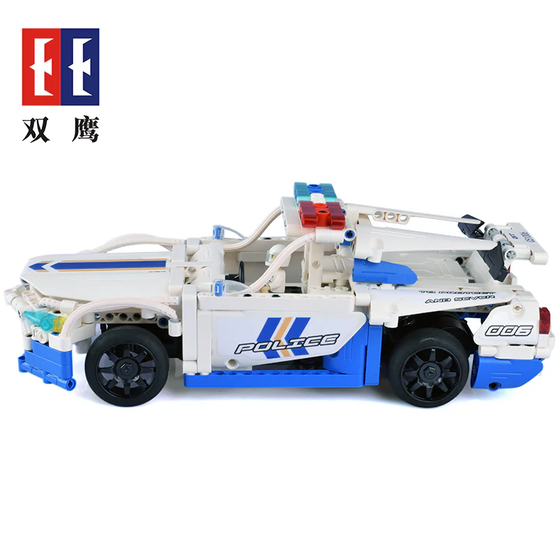 Remote Control Police Car Block Set 咔搭 CaDA/双鹰 DoubleE C51006D image 4