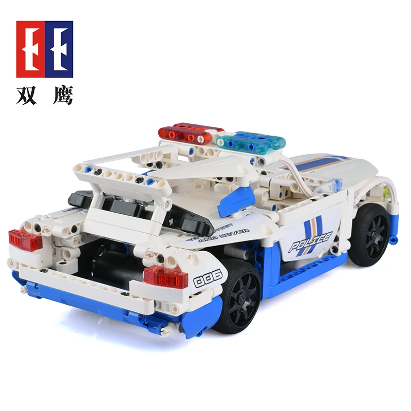Remote Control Police Car Block Set 咔搭 CaDA/双鹰 DoubleE C51006D image 5