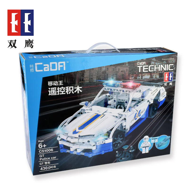 Remote Control Police Car Block Set 咔搭 CaDA/双鹰 DoubleE C51006D image 6