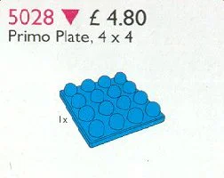 Duplo Primo Plane 4 x 4 Blue 乐高 LEGO 5028