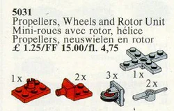 Two Princes, three Nose Wheels and Rotor Unit