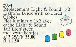 "Light and Sound: Set of 12 with Lighting Brick and 4 Color Globes"