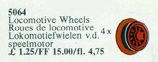 Locomotive Wheels for Battery Train 乐高 LEGO 5064 image 1