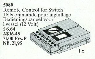 "Wireless Remote Controller for 12V Electric Points" 乐高 LEGO 5080