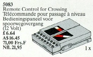 Wireless Remote Control for Crossing over 12V Power Supply 乐高 LEGO 5083