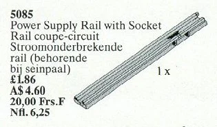 Insuring Track Plus Socket 12V (Isolating Railway) 乐高 LEGO 5085
