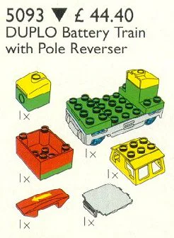 Duplo Battery Train with Poland Switch 乐高 LEGO 5093