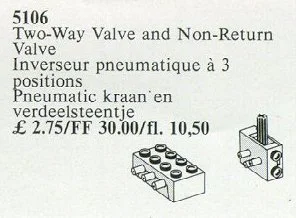 Two-Way Valve and Non-Return Valve 乐高 LEGO 5106