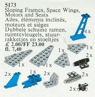 Galactic Wings, Inclined Frameworks, Cosmic Engines, and Seating LEGO 5173