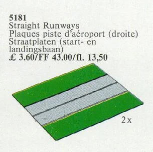 Two Parallel Airport Runways 乐高 LEGO 5181