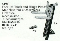 Telescoping Forklift Truck and Connecting Link Plates